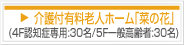 介護付有料老人ホーム「菜の花」（4F認知症専用:30名／5F一般高齢者30名） 